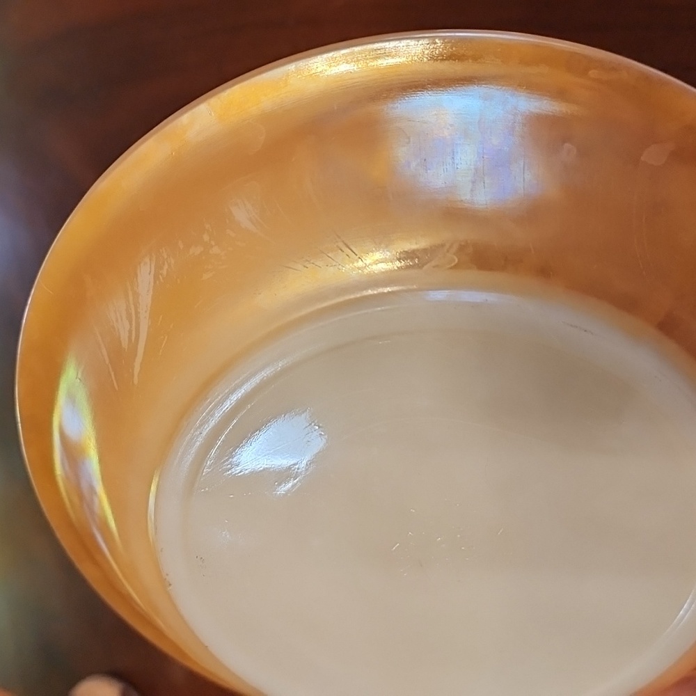 Fire King bowl and dish - set of two - Picture 5 of 10
